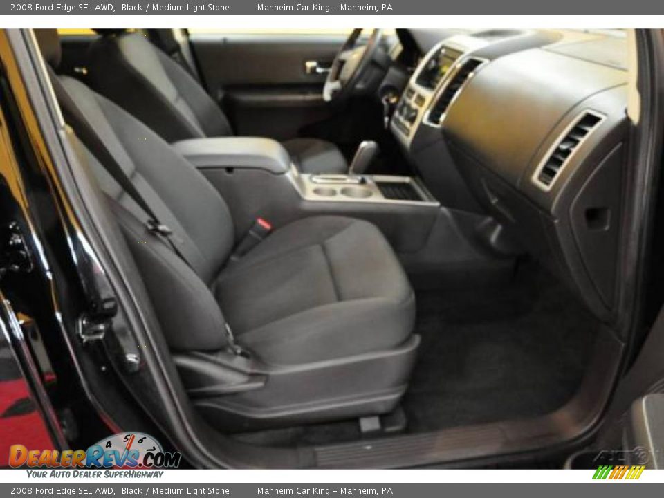 2008 Ford Edge SEL AWD Black / Medium Light Stone Photo #16