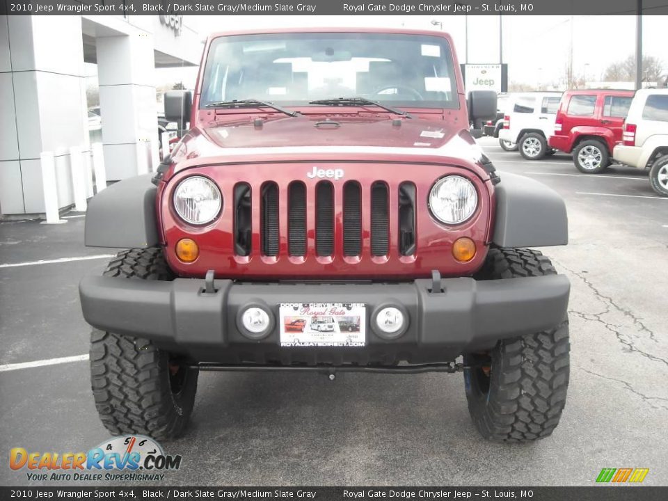 2010 Jeep Wrangler Sport 4x4 Black / Dark Slate Gray/Medium Slate Gray Photo #2