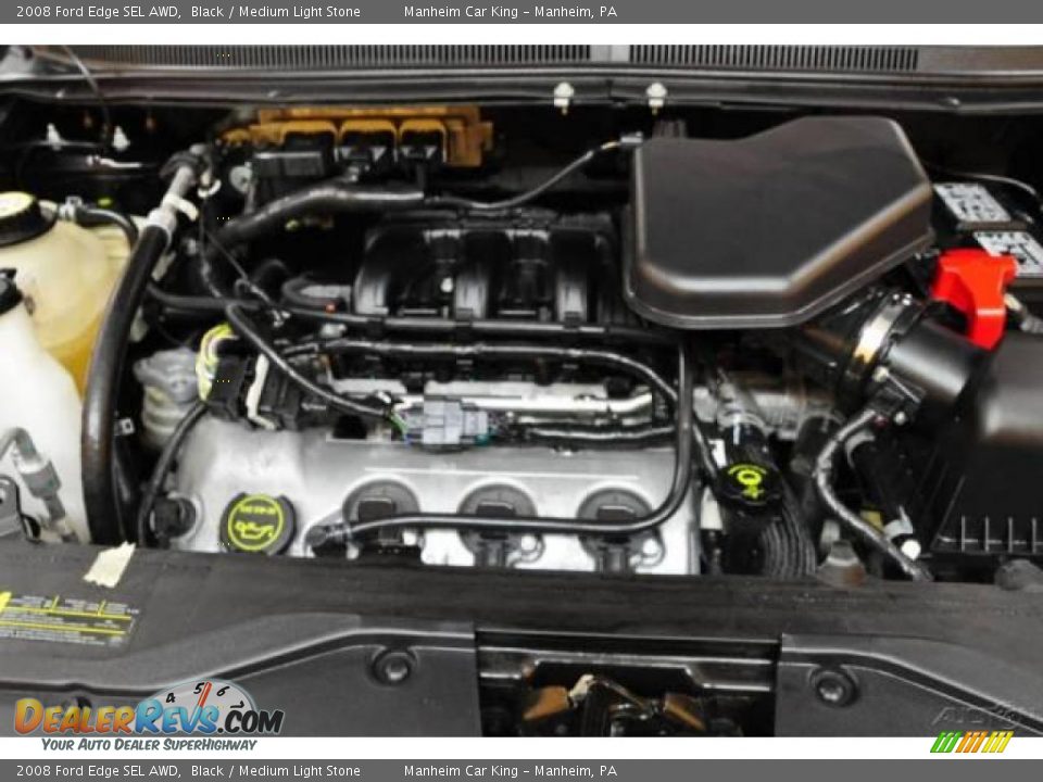 2008 Ford Edge SEL AWD Black / Medium Light Stone Photo #18