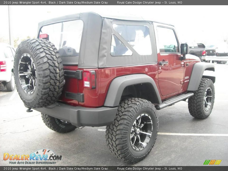 2010 Jeep Wrangler Sport 4x4 Black / Dark Slate Gray/Medium Slate Gray Photo #5