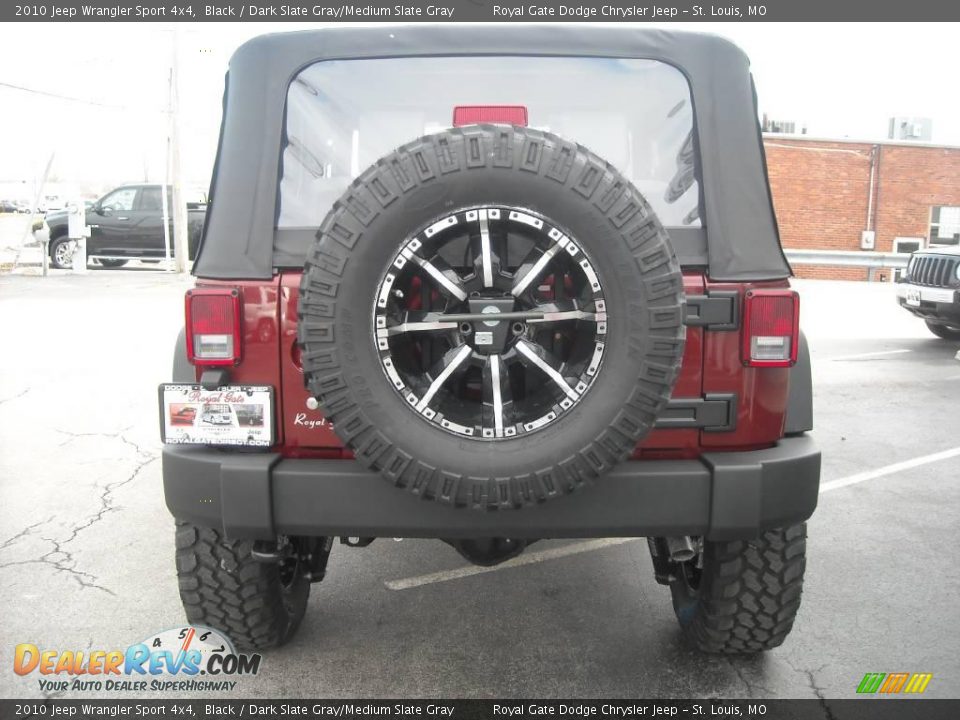 2010 Jeep Wrangler Sport 4x4 Black / Dark Slate Gray/Medium Slate Gray Photo #6