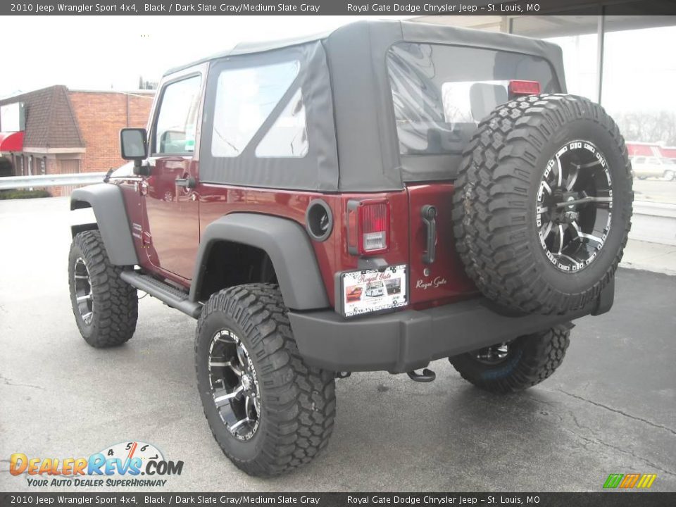 2010 Jeep Wrangler Sport 4x4 Black / Dark Slate Gray/Medium Slate Gray Photo #7