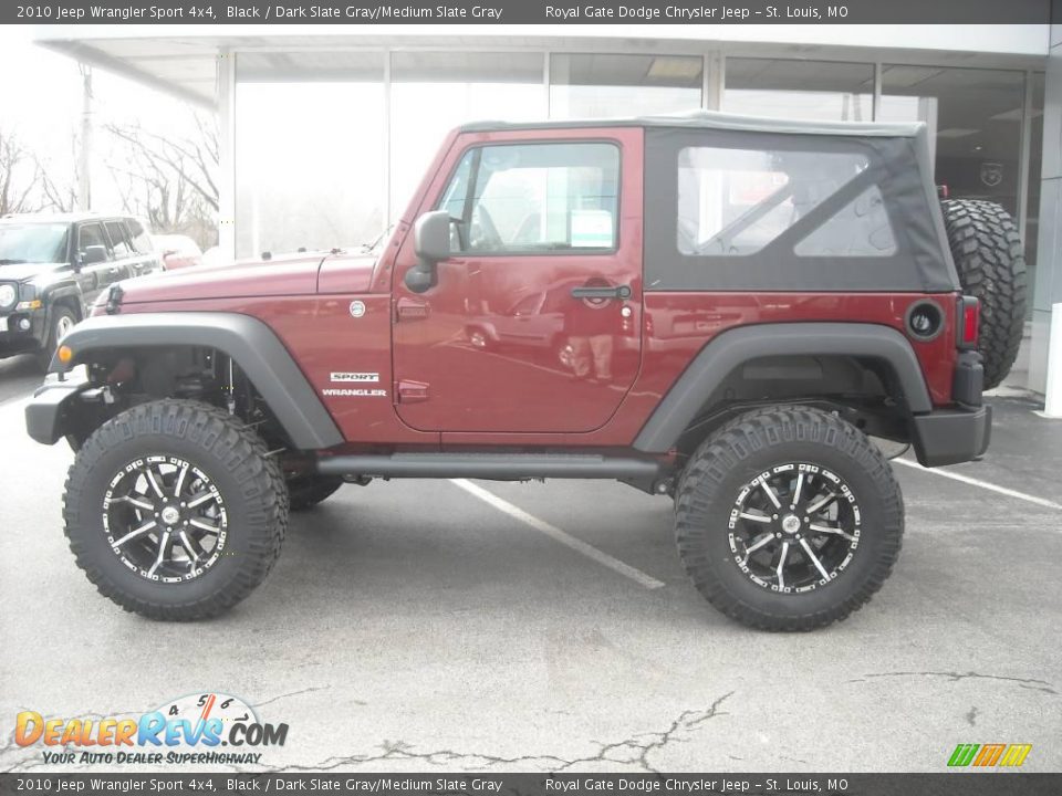 2010 Jeep Wrangler Sport 4x4 Black / Dark Slate Gray/Medium Slate Gray Photo #8