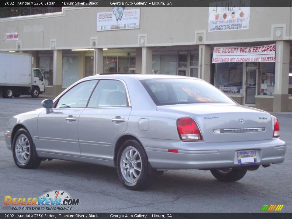 2002 Hyundai XG350 Sedan Titanium Silver / Black Photo #3