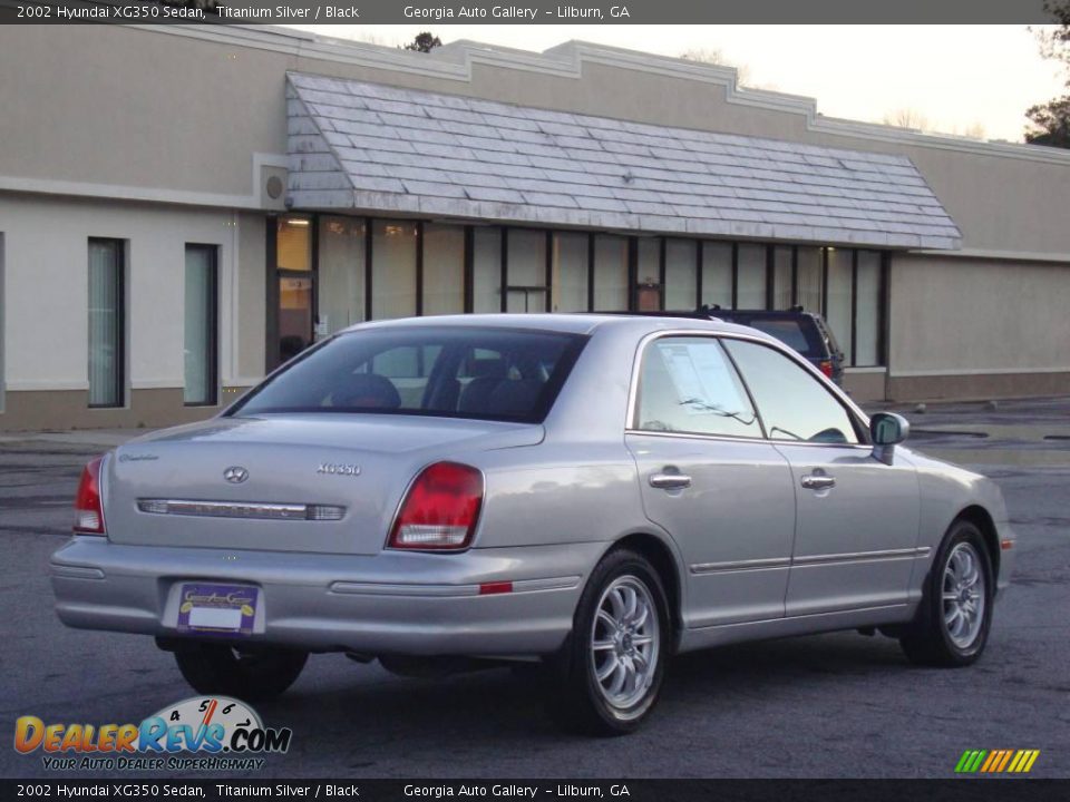 2002 Hyundai XG350 Sedan Titanium Silver / Black Photo #4