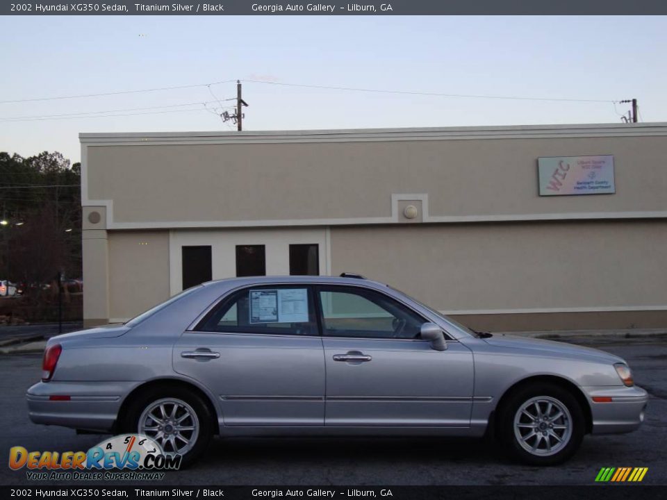 2002 Hyundai XG350 Sedan Titanium Silver / Black Photo #5