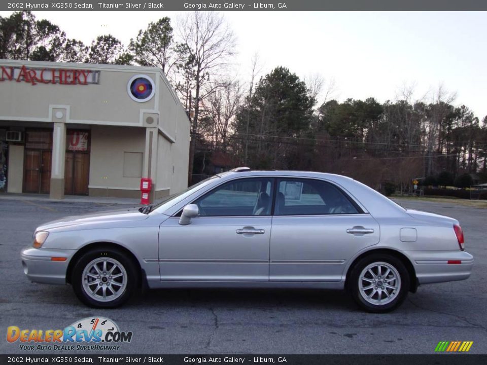 2002 Hyundai XG350 Sedan Titanium Silver / Black Photo #6