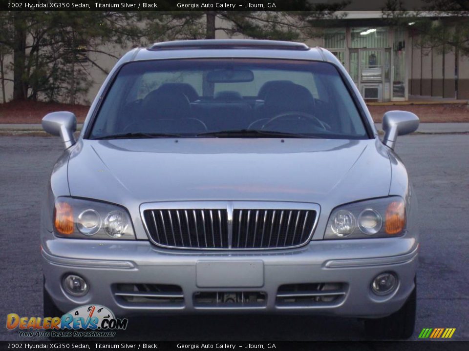 2002 Hyundai XG350 Sedan Titanium Silver / Black Photo #7