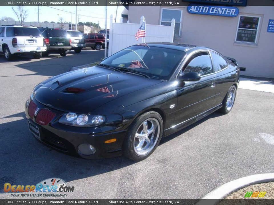 2004 Pontiac GTO Coupe Phantom Black Metallic / Red Photo #2
