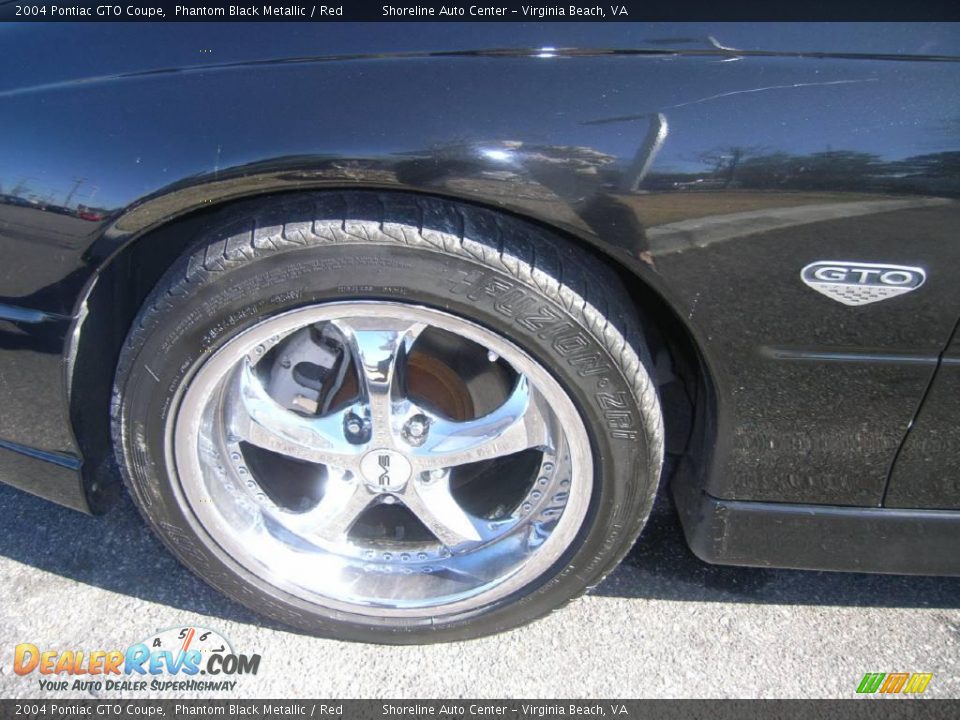 2004 Pontiac GTO Coupe Phantom Black Metallic / Red Photo #9