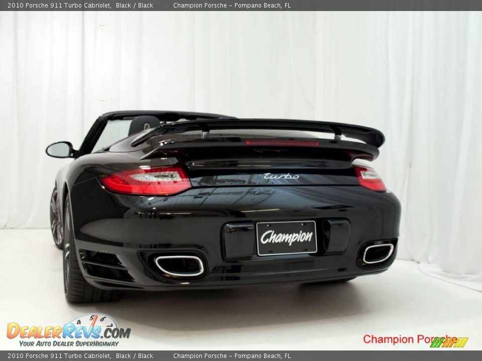 2010 Porsche 911 Turbo Cabriolet Black / Black Photo #5