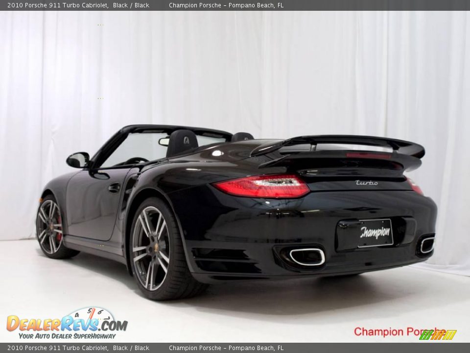 2010 Porsche 911 Turbo Cabriolet Black / Black Photo #6