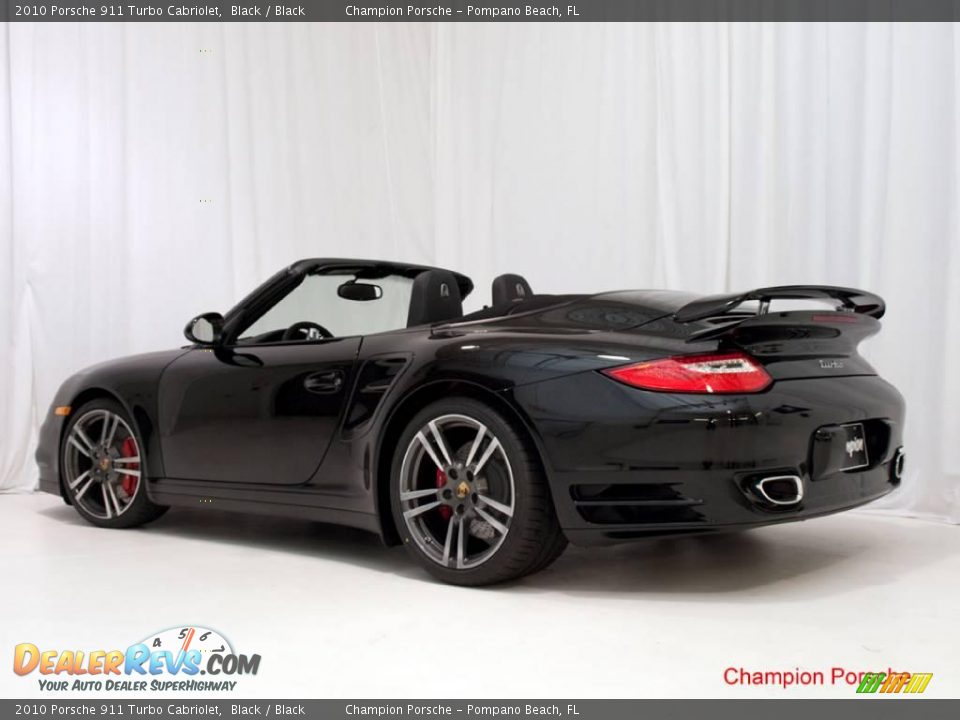 2010 Porsche 911 Turbo Cabriolet Black / Black Photo #7