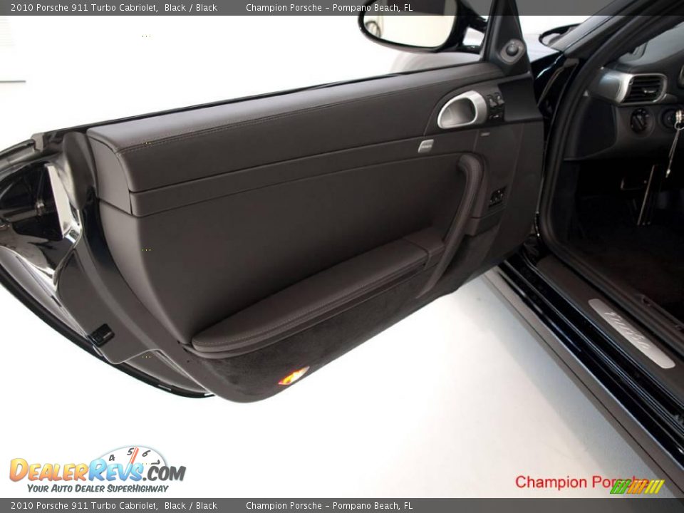 2010 Porsche 911 Turbo Cabriolet Black / Black Photo #10