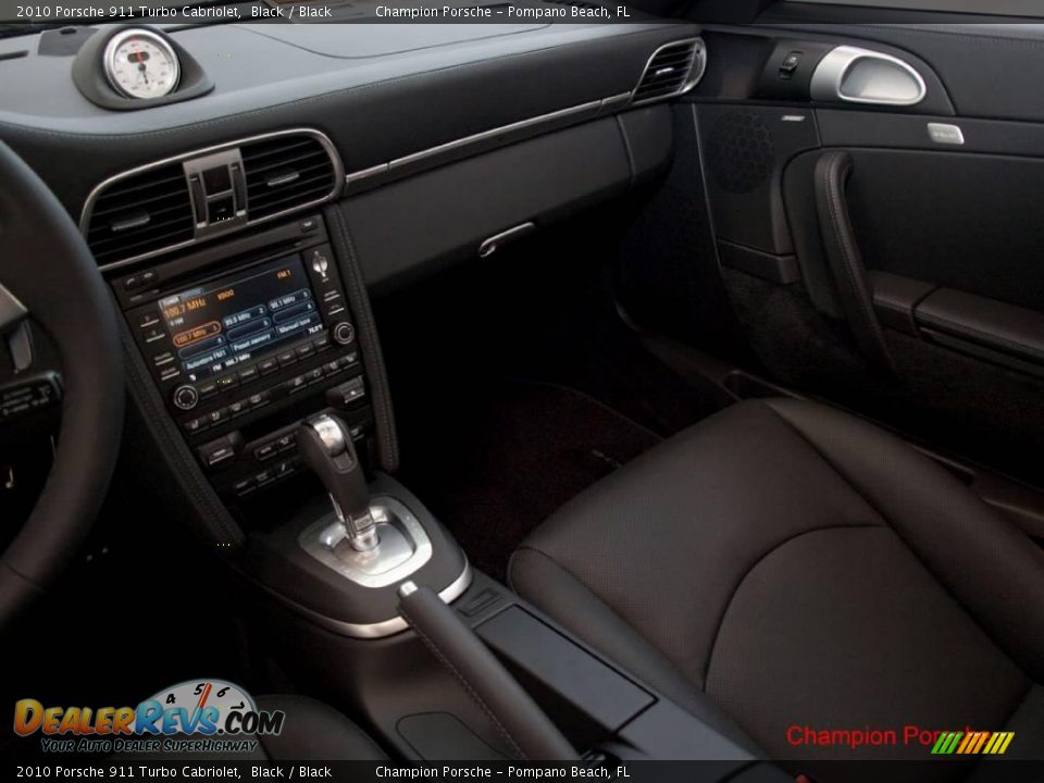 2010 Porsche 911 Turbo Cabriolet Black / Black Photo #11