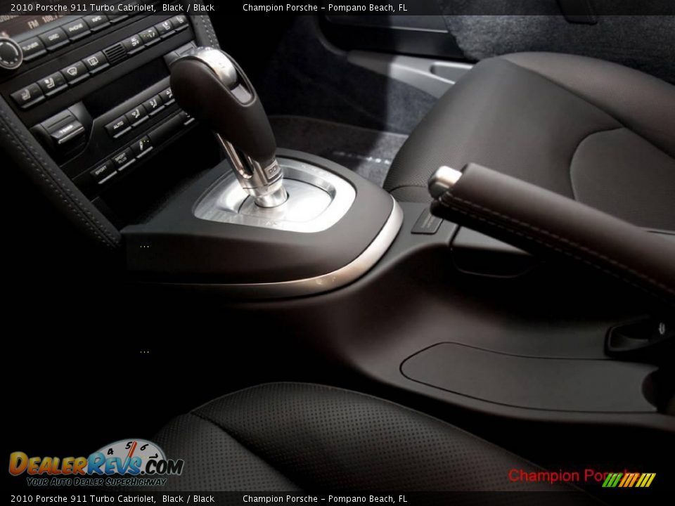 2010 Porsche 911 Turbo Cabriolet Black / Black Photo #12