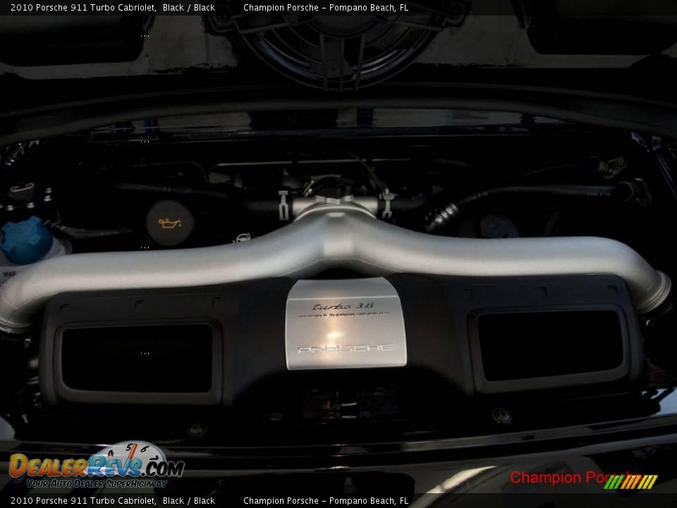 2010 Porsche 911 Turbo Cabriolet Black / Black Photo #17