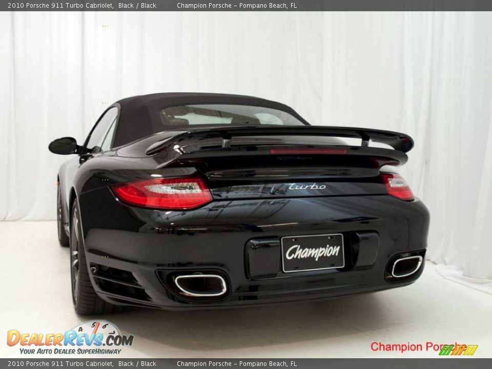 2010 Porsche 911 Turbo Cabriolet Black / Black Photo #20