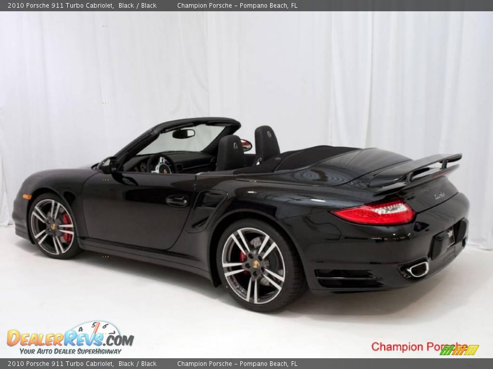 2010 Porsche 911 Turbo Cabriolet Black / Black Photo #22