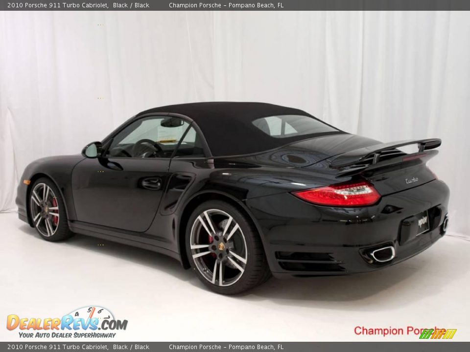 2010 Porsche 911 Turbo Cabriolet Black / Black Photo #23