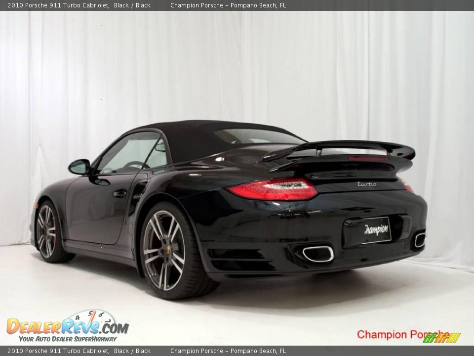 2010 Porsche 911 Turbo Cabriolet Black / Black Photo #24