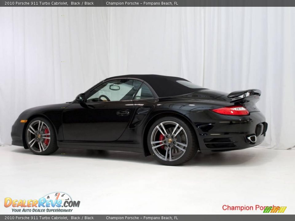 2010 Porsche 911 Turbo Cabriolet Black / Black Photo #25