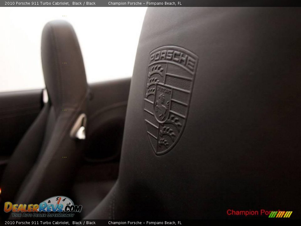 2010 Porsche 911 Turbo Cabriolet Black / Black Photo #26