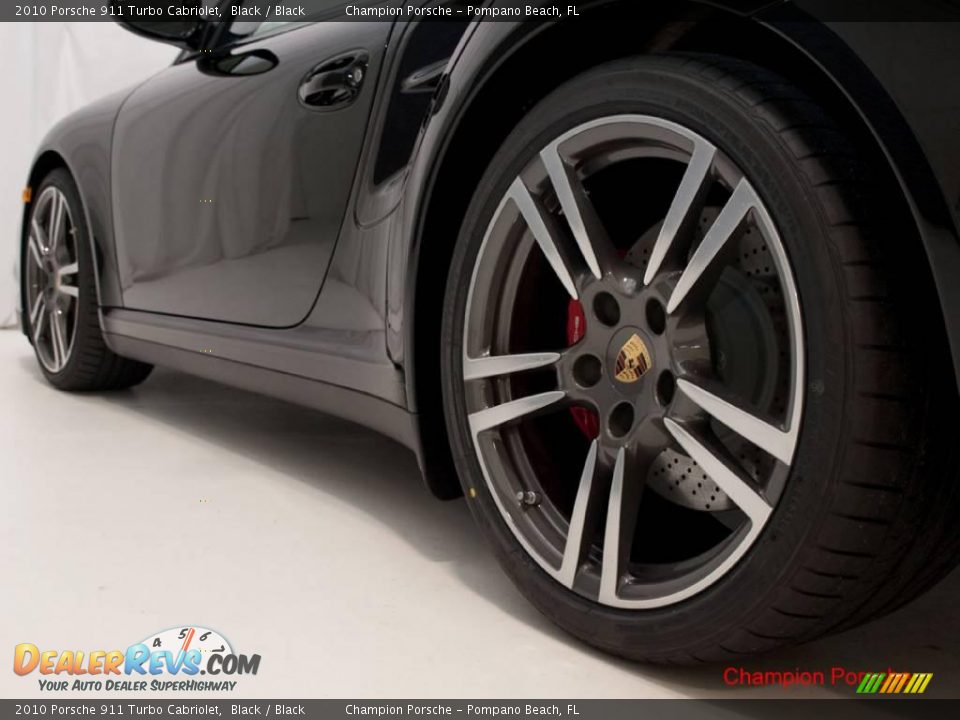 2010 Porsche 911 Turbo Cabriolet Black / Black Photo #27