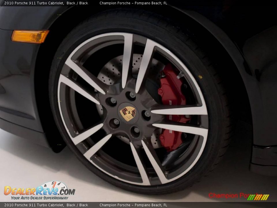 2010 Porsche 911 Turbo Cabriolet Black / Black Photo #29