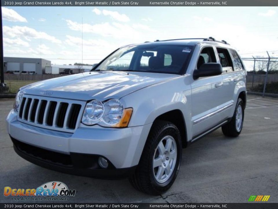 2010 Jeep Grand Cherokee Laredo 4x4 Bright Silver Metallic / Dark Slate Gray Photo #1