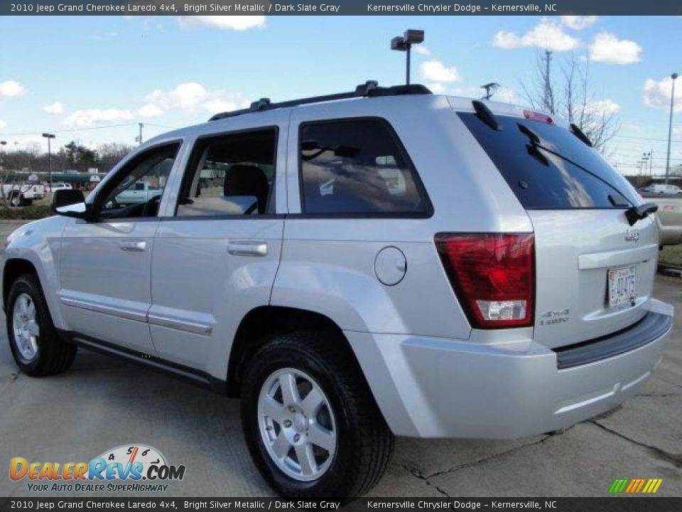 2010 Jeep Grand Cherokee Laredo 4x4 Bright Silver Metallic / Dark Slate Gray Photo #3
