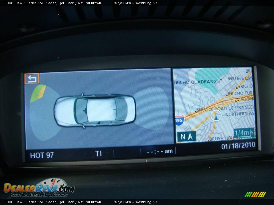 2008 BMW 5 Series 550i Sedan Jet Black / Natural Brown Photo #13
