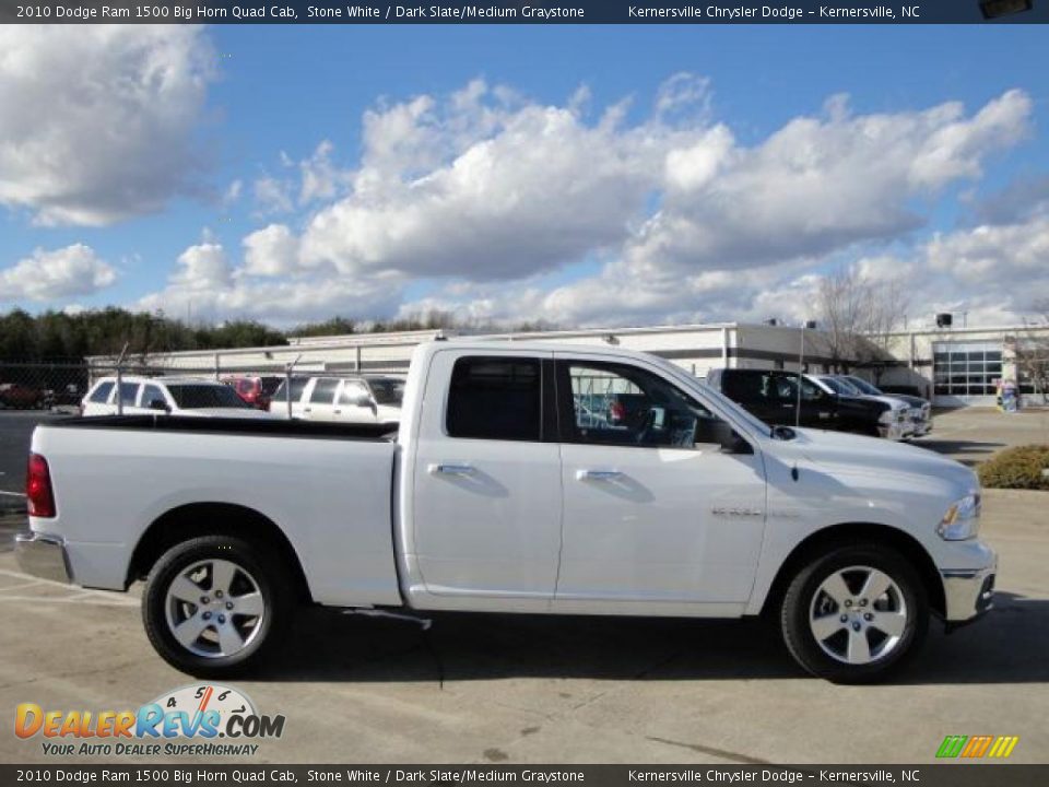 2010 Dodge Ram 1500 Big Horn Quad Cab Stone White / Dark Slate/Medium Graystone Photo #6