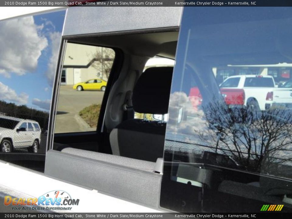 2010 Dodge Ram 1500 Big Horn Quad Cab Stone White / Dark Slate/Medium Graystone Photo #9