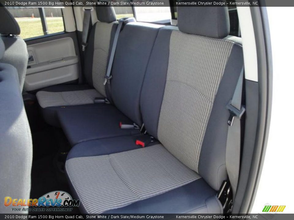2010 Dodge Ram 1500 Big Horn Quad Cab Stone White / Dark Slate/Medium Graystone Photo #13
