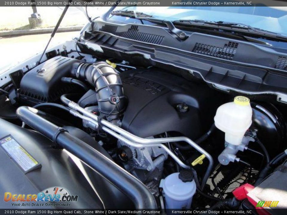 2010 Dodge Ram 1500 Big Horn Quad Cab Stone White / Dark Slate/Medium Graystone Photo #18