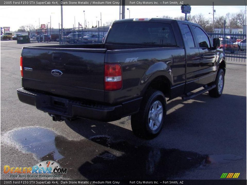 2005 Ford F150 STX SuperCab 4x4 Dark Stone Metallic / Medium Flint Grey Photo #3