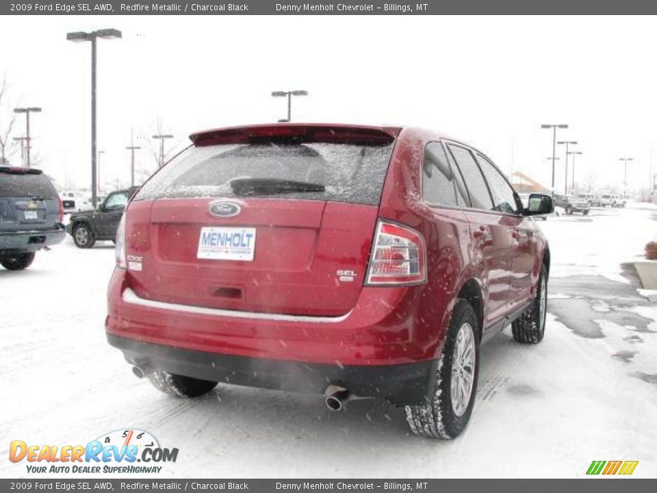 2009 Ford Edge SEL AWD Redfire Metallic / Charcoal Black Photo #6