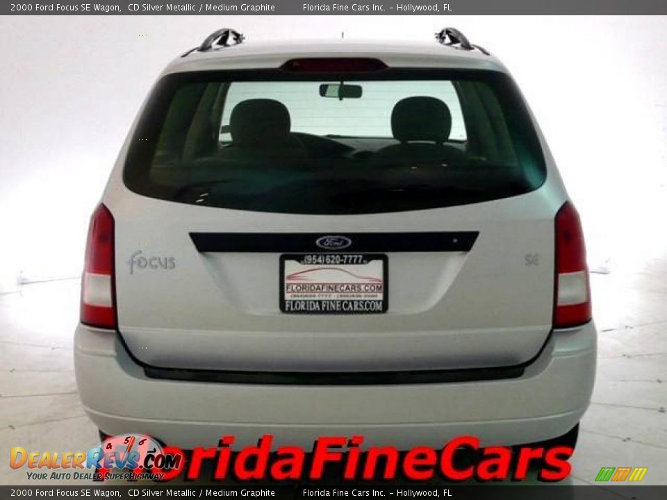 2000 Ford Focus SE Wagon CD Silver Metallic / Medium Graphite Photo #6