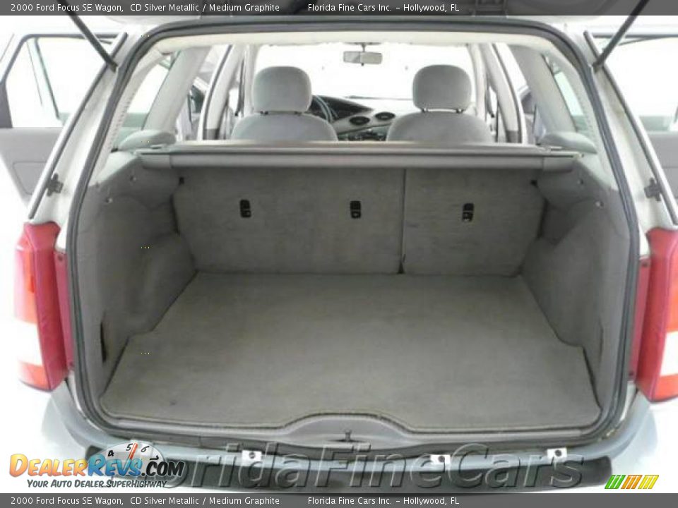 2000 Ford Focus SE Wagon CD Silver Metallic / Medium Graphite Photo #10