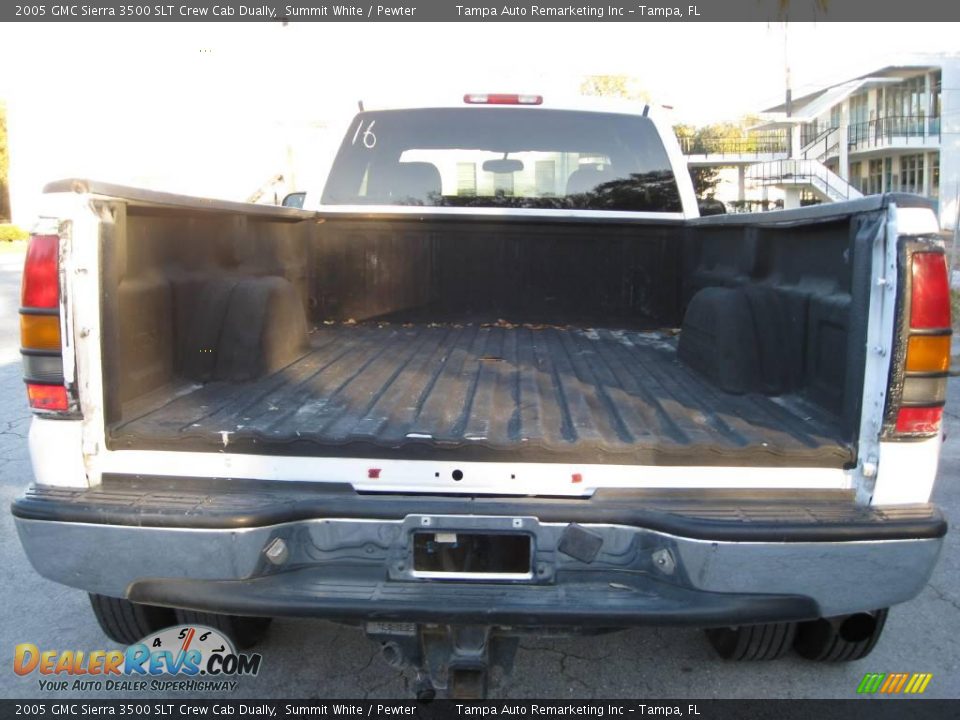2005 GMC Sierra 3500 SLT Crew Cab Dually Summit White / Pewter Photo #11