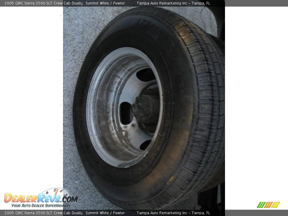 2005 GMC Sierra 3500 SLT Crew Cab Dually Summit White / Pewter Photo #15