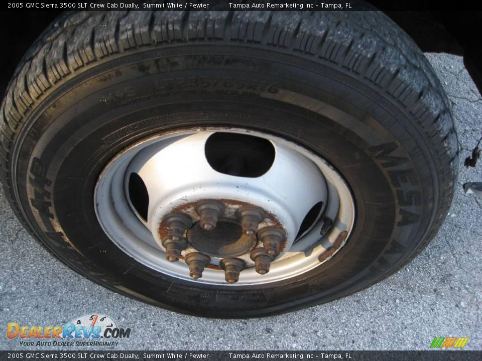 2005 GMC Sierra 3500 SLT Crew Cab Dually Summit White / Pewter Photo #16