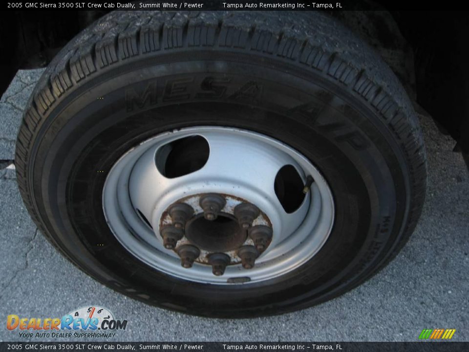2005 GMC Sierra 3500 SLT Crew Cab Dually Summit White / Pewter Photo #17