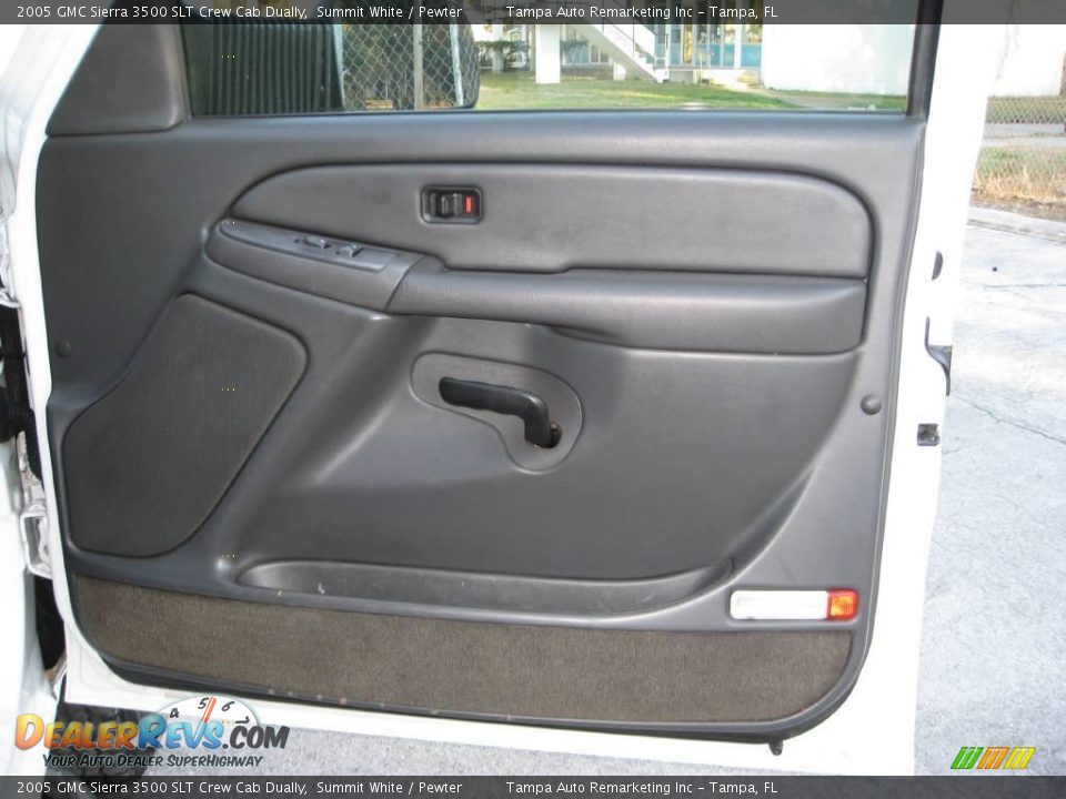 2005 GMC Sierra 3500 SLT Crew Cab Dually Summit White / Pewter Photo #19