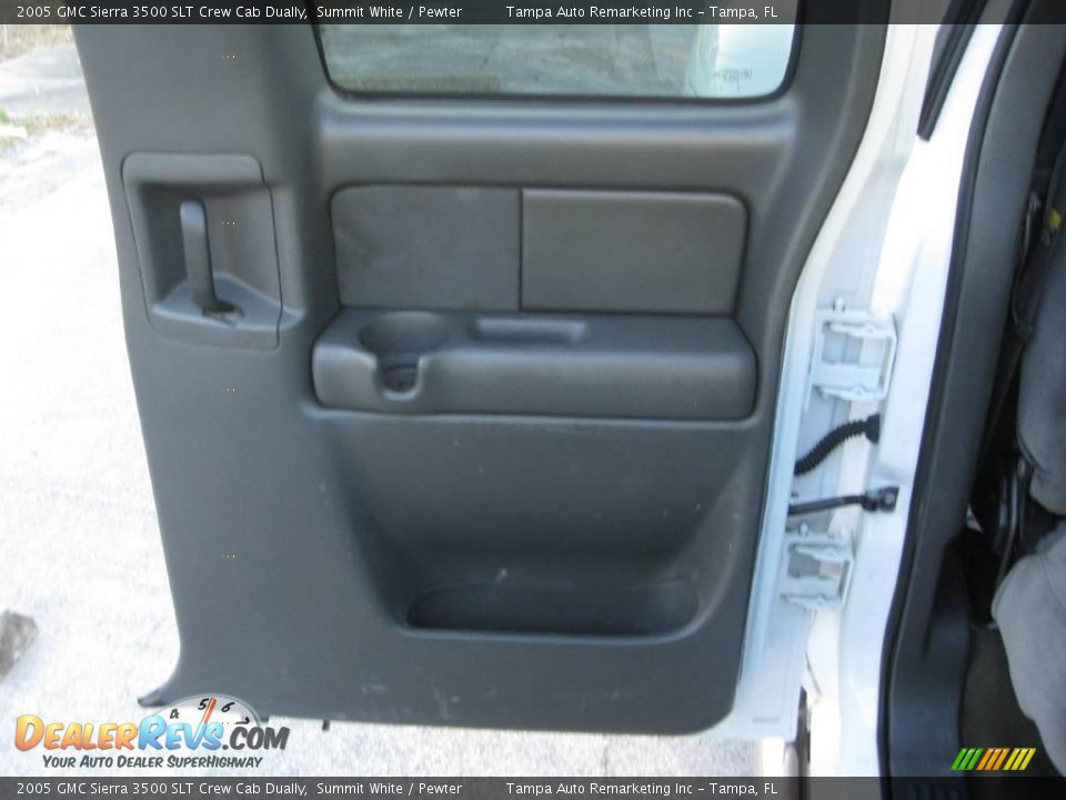 2005 GMC Sierra 3500 SLT Crew Cab Dually Summit White / Pewter Photo #20