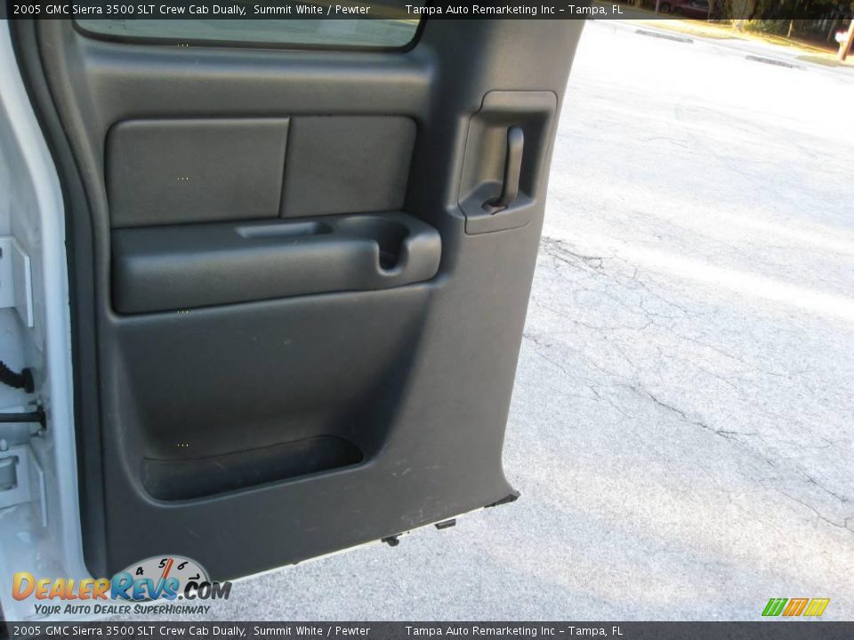 2005 GMC Sierra 3500 SLT Crew Cab Dually Summit White / Pewter Photo #21