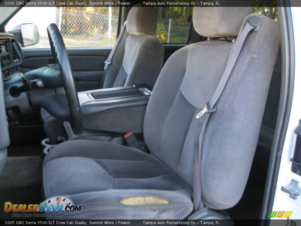 2005 GMC Sierra 3500 SLT Crew Cab Dually Summit White / Pewter Photo #22