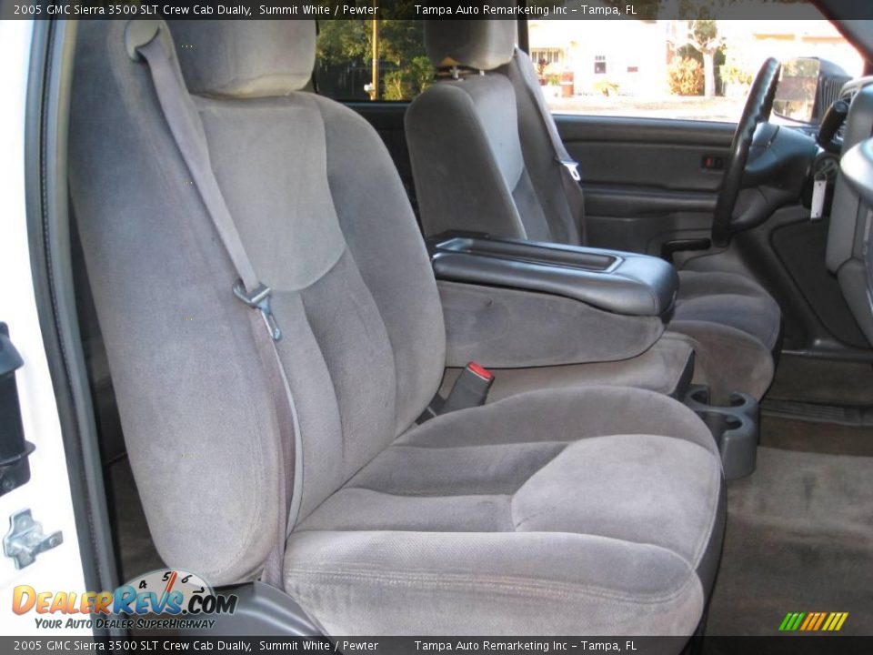 2005 GMC Sierra 3500 SLT Crew Cab Dually Summit White / Pewter Photo #23