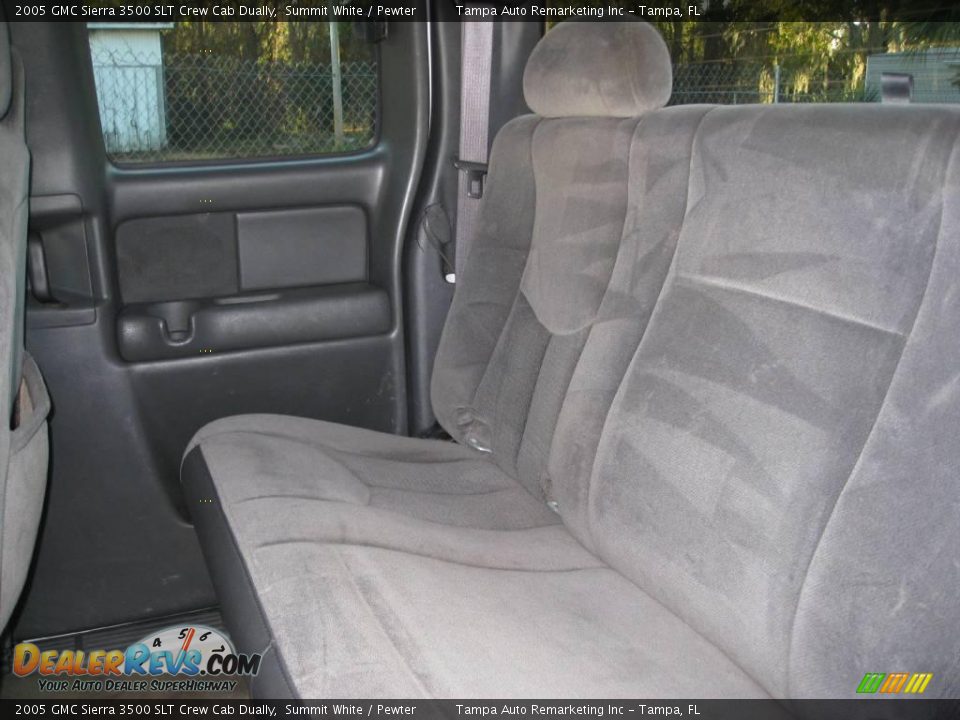 2005 GMC Sierra 3500 SLT Crew Cab Dually Summit White / Pewter Photo #24